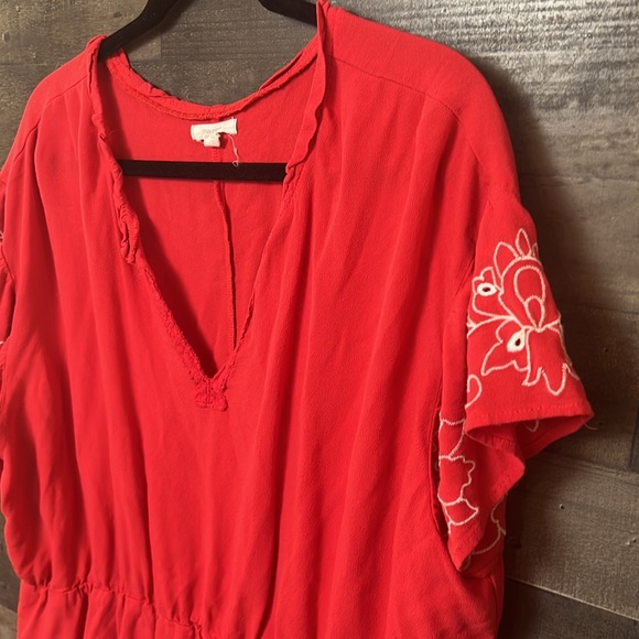 Cute Coral Maurices V-Neck Blouse - Picture 2 of 6